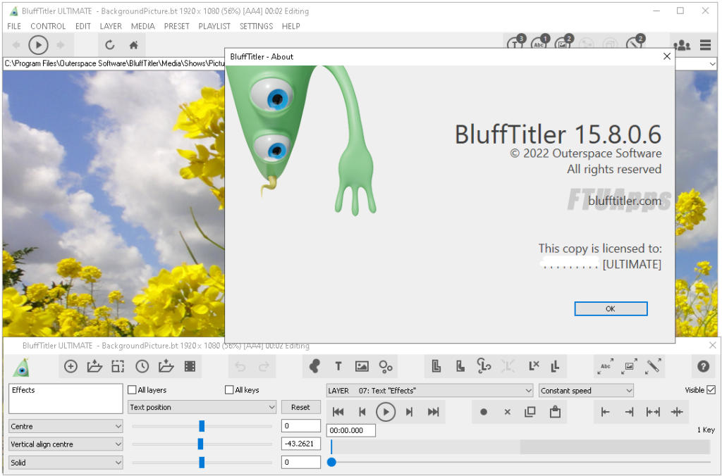 BluffTitler Ultimate 15.8.1.6 Crack + Serial Key Downloaad miễn phí