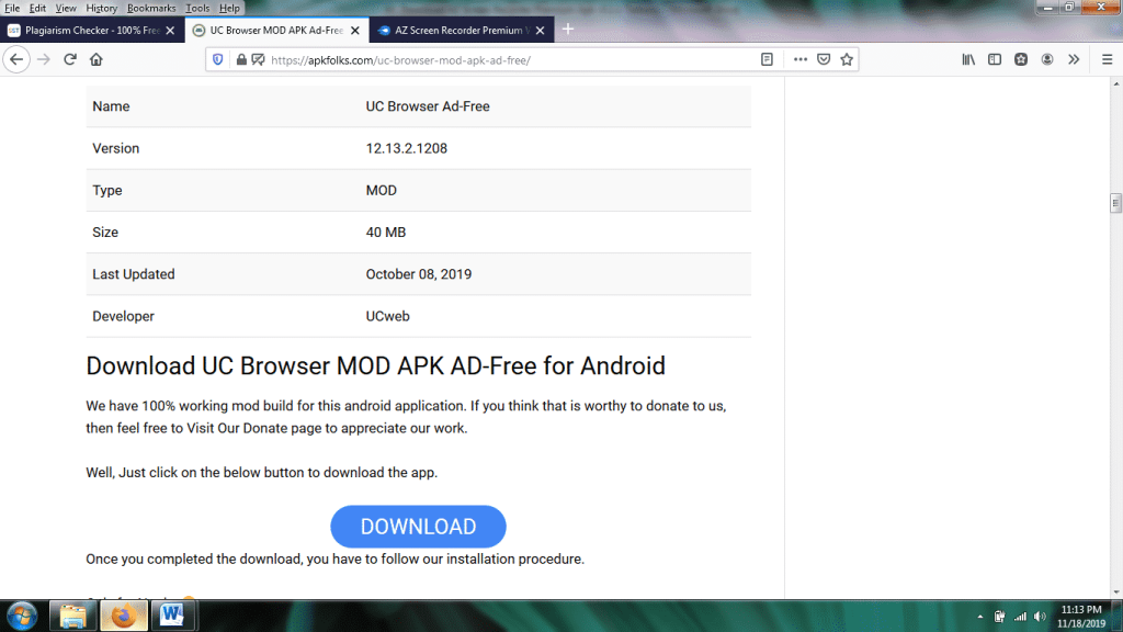 UC Browser MOD 13 APK {Ad-Free} Phiên bản mới nhất Miễn phí
