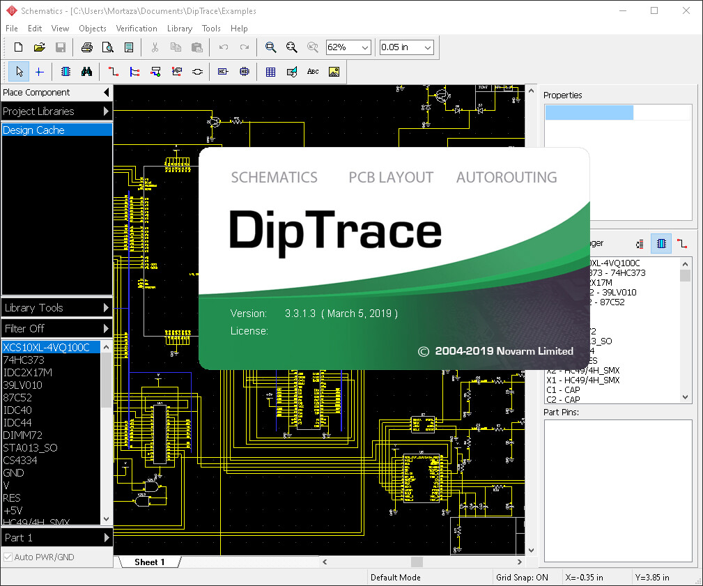 DipTrace Pro 4.3.0.1 Crack Phiên bản đầy đủ Tải xuống miễn phí 